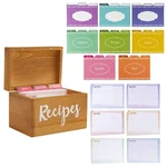 Juvale Wooden Recipe Box With Tabs & Dividers - 5 Size PILLOW273, Brown. Fixed Price $34.52.