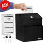 Adir Suggestion Box Metal Lock Donation Fundraising Ballot Us. Fixed Price $32.79.