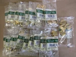 Pack Of 19, 72 Pcs, Gate Houe Cup Pull 1/3" 19MM Polished Brass, 0308715. Fixed Price $35.00.
