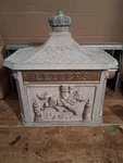 Antique Mailbox Locking Cast Brass Flap Decor Garden With Keys. Fixed Price $150.00.