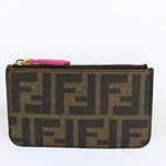 Fendi Zucca Coin Purse Case Wallet Key Ring P4898GS802. Fixed Price $174.00.