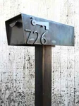 Custom Metal With House Numbers Rural Heavy Duty Iron Steel. Fixed Price $749.00.