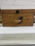 Vintage 23 X9 X12 Handmade Wooden Mallard Duck Box Folk Art Cabin Rustic Decor. Fixed Price $100.00.