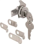 New Prime Line 4533 Tumbler Cam Lock Nickle Finish W/dust Cover 8591281. Fixed Price $7.89.