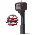 STEP2 583299 Mailmaster Express Plastic Post Mount Home Modern Mailbox - Black. Fixed Price $49.00.