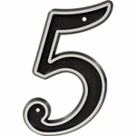 Set Of 2 - Hillman Sign Center 5.5IN Reflective Black House Number. Fixed Price $9.98.