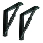 Nach Twist Cast Iron Rustic Wall Mount Shelf Bracket, Heavy Duty Brackets,. Fixed Price $49.38.