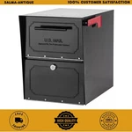 Post Mount Parcel Mailbox High Security Reinforced Lock Extra Large Steel. Fixed Price $141.99.