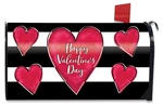 Briarwood Lane Striped Valentine's Heart Primitive Mailbox Cover. Fixed Price $15.95.