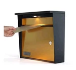 Solar Wall Mount Mailbox For Outside - Auto Led Light At Dusk, Large Locking. Fixed Price $46.00.