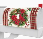 Cardinal Wreath Winter Standard Mailbox Cover- Custom Decor. Fixed Price $16.99.