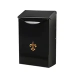 Wall Mount Mailbox Black Small City Classic Steel Galvanized Outside Post. Fixed Price $17.88.