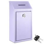 Metal Donation Cash Box Collection Safe Suggestion With Lock Wall Mounted.... Fixed Price $38.59.