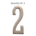 Hillman Distinctions 4-IN. Adhesive Nickel House Number 2-PACK. Fixed Price $15.95.