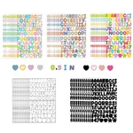 Zjwzsli 5400 Letter Stickers, 60 Sheets Alphabet Multiple Colors. Fixed Price $8.83.
