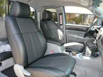 Clazzio Leather Black Custom Seat Covers For Toyota Tacoma Trd Double Cab 09-11. Fixed Price $599.00.