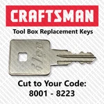 Craftsman Tool Box Replacement Key Cut Your Code 8001 - 8223. Fixed Price $7.99.