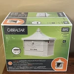 Gibraltar Hamilton Premium, Large, Locking, Aluminum, Post Mount Mailbox, White. Fixed Price $130.00.