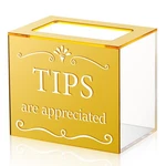 Acrylic Tips Jar For Bartender, 6 4 5 Inch, Wall Mounted Box Bucket P.... Fixed Price $32.17.