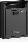 Uniclife Wall Mount Mailbox For Outside, Large Locking With Combination. Fixed Price $43.38.
