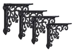 Nach Victorian Antique Black Shelf Bracket, Wall Mount Cast Iron Brackets,. Fixed Price $46.10.