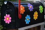 Mailbox Magnet Partial Cover Flower Groovy Daisies Set Of 6 For Car Multi Use. Fixed Price $12.95.