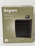 Architectural Mailboxes Aspen Locking Powder Coated Black 2594B10 Nib. Fixed Price $39.00.