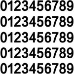 5 Sets 2 Inch Mailbox Numbers Sticker 0-9 Decal Die Cut Classic Style Vinyl W.... Fixed Price $11.77.