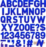 Seajan 184 Pcs Large Vinyl Letters 6 Inch Big Font Alphabet Number And Blue. Fixed Price $28.88.