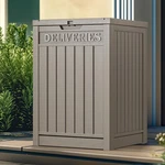 Outdoor Package Delivery 51 Gallon Lockable Resin Parcel Mailbox Storage Bin. Fixed Price $99.85.