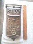 Ornate Wall Mounting Locking Heavy Brass Mail Box Peep Hole Lid & Back 12" 5". Fixed Price $99.95.