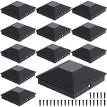 4X4 Post Caps Black(actual 3.5"), 12 Pack Fence With 24 Screws. Fixed Price $20.99.