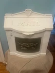 Gaines Manufaturing Wall Mount White Mailbox Eagle Plaque Silver Fast Ship. Fixed Price $169.88.