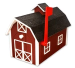 Amishtoybox.com Wooden Mailbox, Dutch Barn Style (blemished). Fixed Price $99.45.