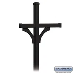 Salsbury Deluxe POST-2 Sided For (3) Mailboxes-in-ground Mounted-black. Fixed Price $392.45.