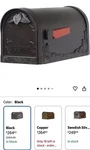 Special Lite SCF-1003 Cast Aluminum Floral Mailbox Black. Fixed Price $209.99.