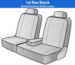 Plush Velour Seat Covers For 1993-1996 Cadillac Fleetwood. Fixed Price $205.00.