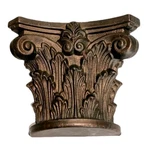 Antique Cast Bronze Wall Sconce Mount Bracket Corbel Architectural Acanthus. Fixed Price $59.99.
