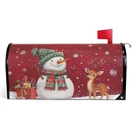 Vdsrup Winter Snowman Reindeer Mailbox Cover Christmas Snowflake 18" 21". Fixed Price $26.56.