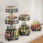 2 Tier Rotating Spice Rack Organizer Lazy Susan Kitchen Cabinet Storage. Fixed Price $60.00.