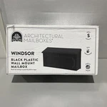 Architectural Mailboxes Windsor Plastic Wall Mount Black WMH00BAM. Fixed Price $35.84.