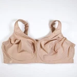 Glamorise Sport Bra Magic Lift Size 48D Style 1006 Solid Beige Wireless Unlined. Fixed Price $19.53.