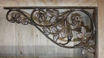 1-EXTRA Large Rose Shelf Bracket,garden Decor,corner Corbels,country Home. Fixed Price $149.09.