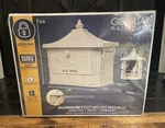 New Gibraltar Cast Aluminum Post Mount Mailbox White Heavy Duty 2019 Locking. Fixed Price $129.99.