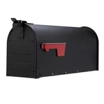 Admiral Textured Black, Medium, Aluminum, Post Mount Mailbox. Fixed Price $58.92.