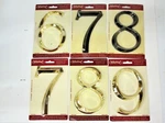 6" Polished Nickel Or Brass #6, 8, & 9 House Numbers Home Address Whitehall New. Fixed Price $7.98.