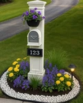 Architectural Mailbox & Post. Fixed Price $147.50.