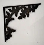 Vintage Cast Iron Acorn Tree Branch Corner Brace Bracket Porch Corbel 13 X. Fixed Price $24.95.
