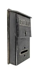 Vintage Fulton Corp Black Tin Metal Mailbox Usa Approved By Usps. Fixed Price $32.50.
