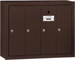 Salsbury : 4-DOOR Surface Mount Vertical Mailbox With Usps Access (bronze). Fixed Price $649.00.